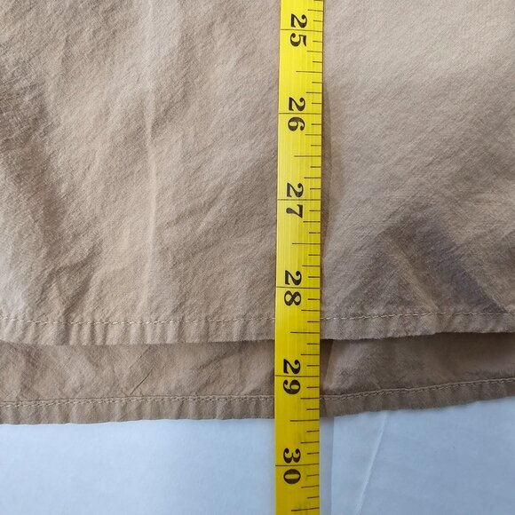 Madewell Signature Poplin Oversize Shirt Button Up Relaxed Long Sleeve Khaki M - Picture 12 of 13